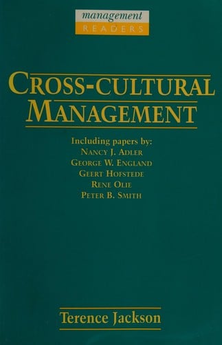 Cross-cultural management