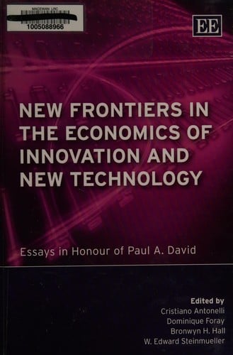 New frontiers in the economics of innovation and new technology