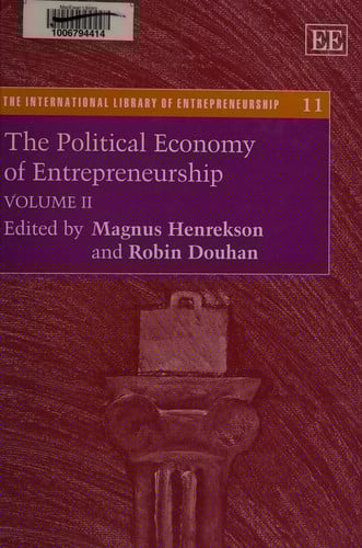 The political economy of entrepreneurship