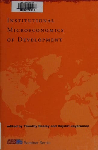Institutional microeconomics of development