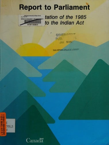 Report to parliament