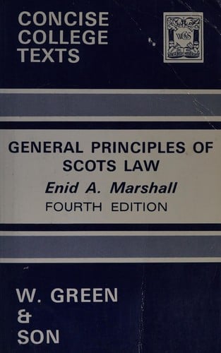 General principles of Scots law