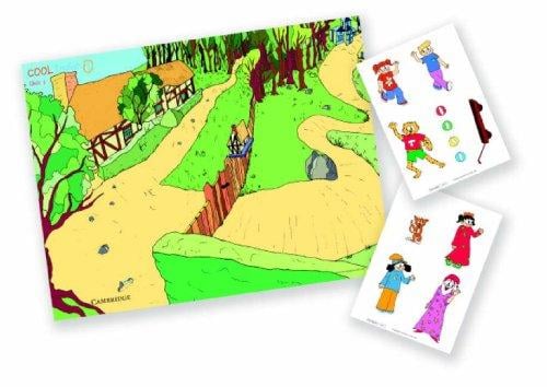 Cool English Level 1 Posters with Reusable Stickers