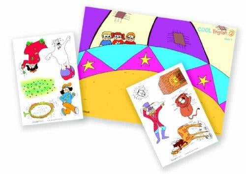 Cool English Level 2 Posters with Reuseable Stickers