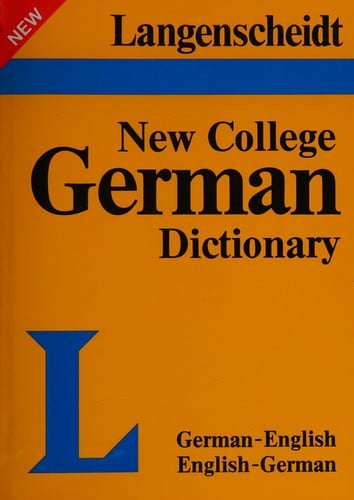 Langenscheidts new college German dictionary