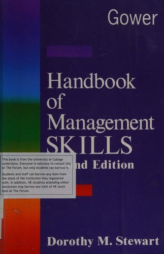Gower handbook of management skills