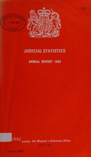 Judicial statistics, England and Wales
