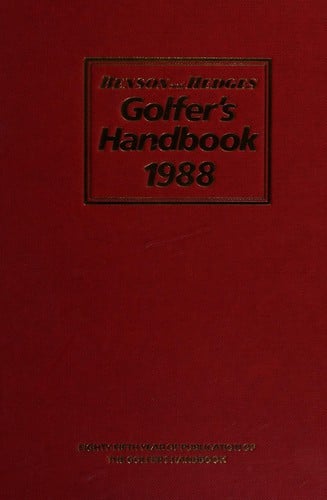 Benson and Hedges golfer's handbook