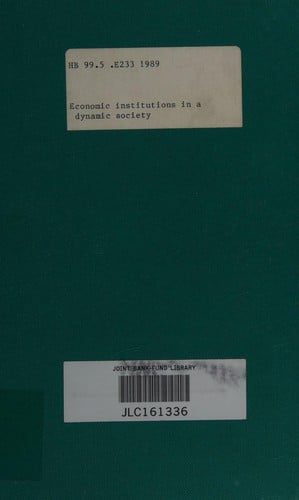 Economic institutions in adynamic society