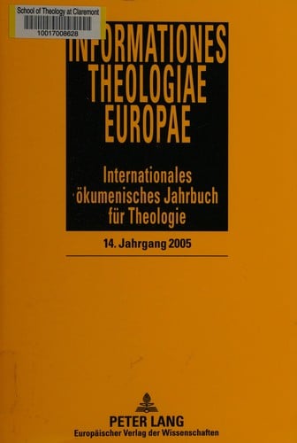 Informationes Theologiae Europae, vol. 14/2005