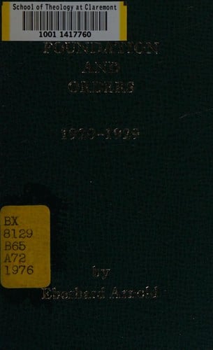Foundation and orders of Sannerz and the Rhön Bruderhof