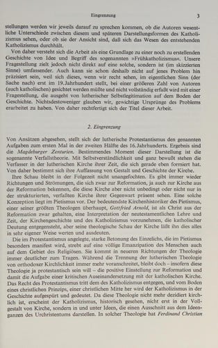 An den Ursprüngen des frühkatholischen Problems