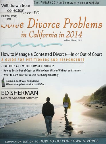How to solve divorce problems in California in 2014