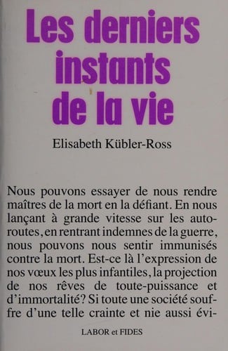 Les derniers instants de la vie