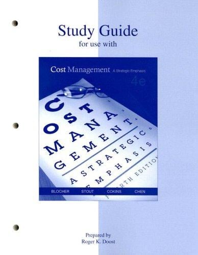 Study Guide to accompany Cost Management