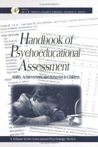 Handbook of psychoeducational assessment