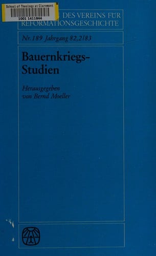 Bauernkriegs-Studien