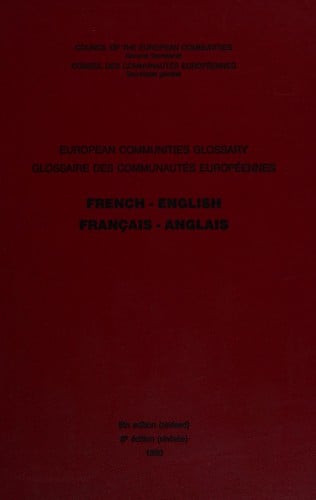 European Communities glossary