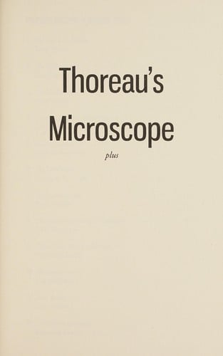 Thoreau's microscope