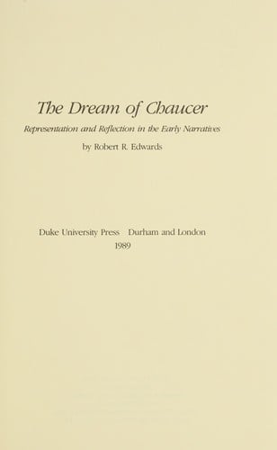 The dream of Chaucer