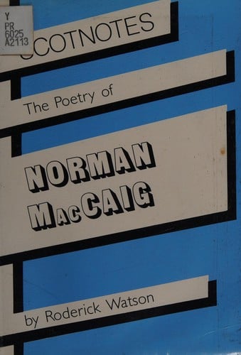 The poetry of Norman MacCaig