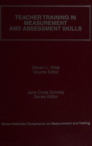 Teacher training in measurement and assessment skills