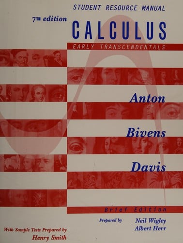 Student resource manual to accompany 'Calculus [early transcendentals]', brief version, seventh edition