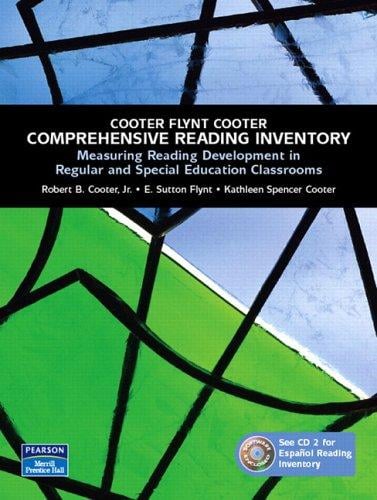 Comprehensive reading inventory
