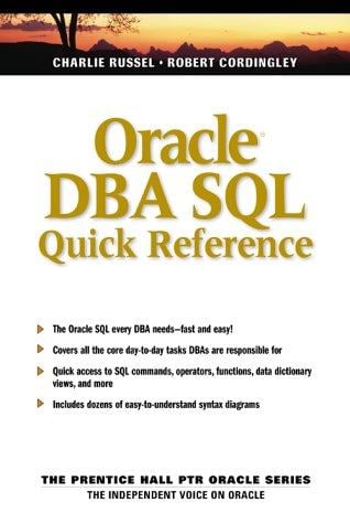 Oracle DBA SQL quick reference