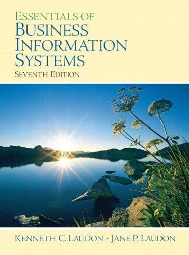 Essentials of business information systems, 7th ed