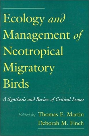 Ecology and management of neotropical migratory birds