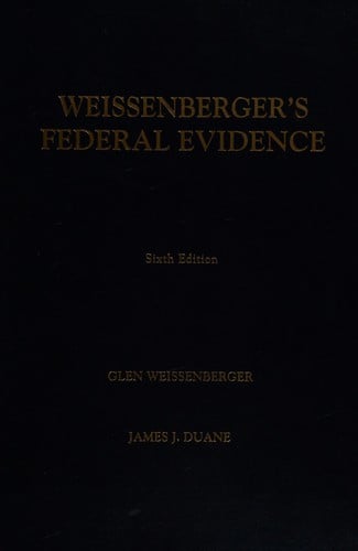 Weissenberger's federal evidence
