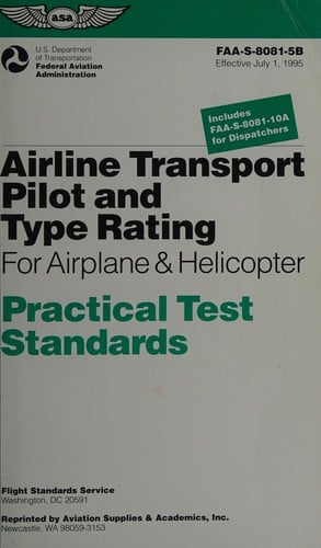 Airline transport pilot and type rating