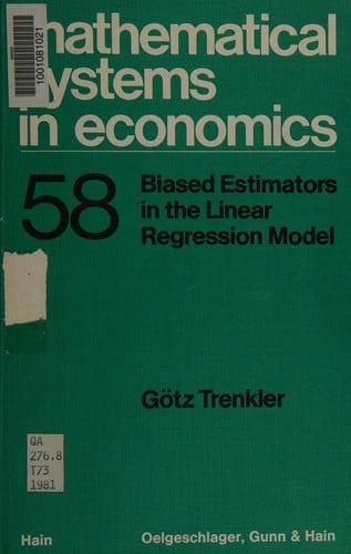 Biased estimators in the linear regression model