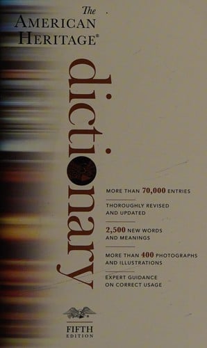The American Heritage dictionary