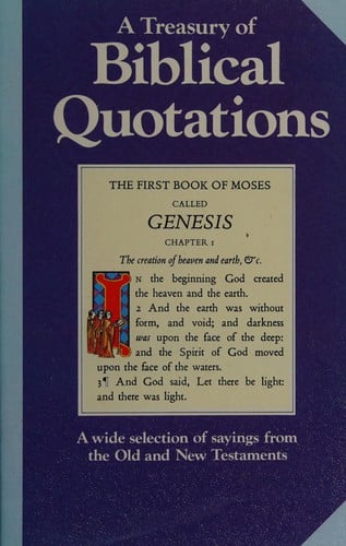 A Treasury of biblicalquotations