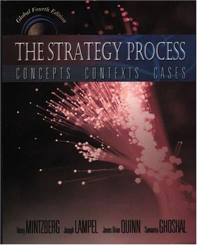 The Strategy Process: Concepts, Contexts, Cases