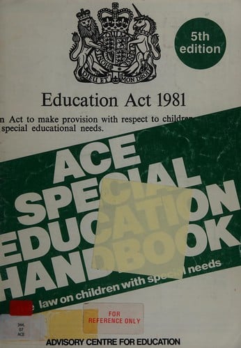 Special Education Handbook (ACE Handbook S.)