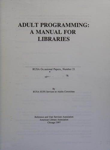 Adult Programming