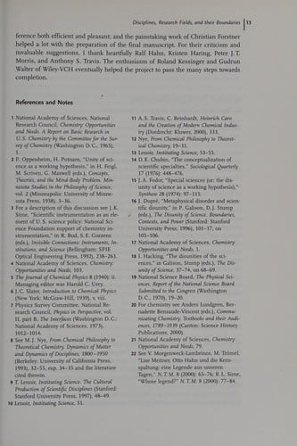 Chemical sciences in the 20th century