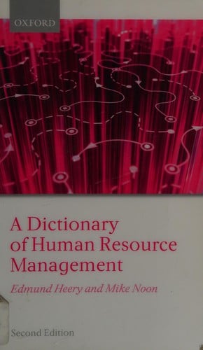 A dictionary of human resource management