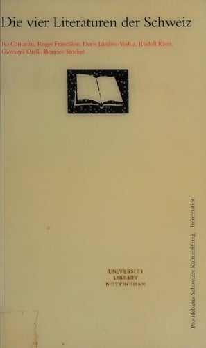 Die vier Literaturen der Schweiz