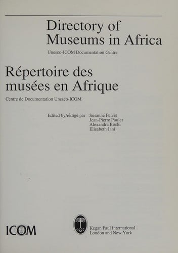 Directory of museums in Africa