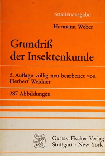 Grundriss der Insektenkunde