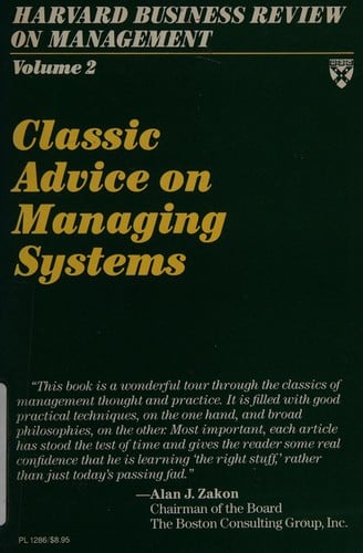 Harvard business review -- on management