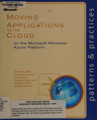 Moving applications to the cloud on the Microsoft Windows Azure platform