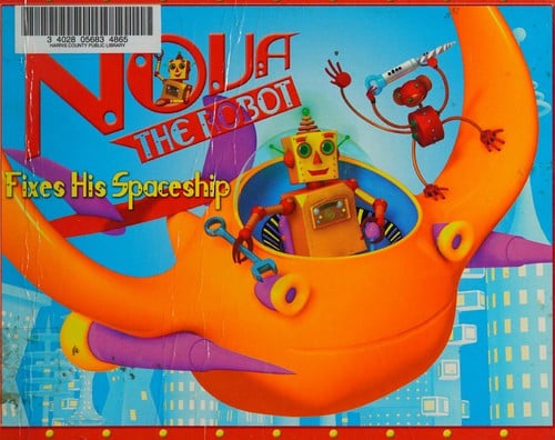 Nova the robot fixes his spaceship