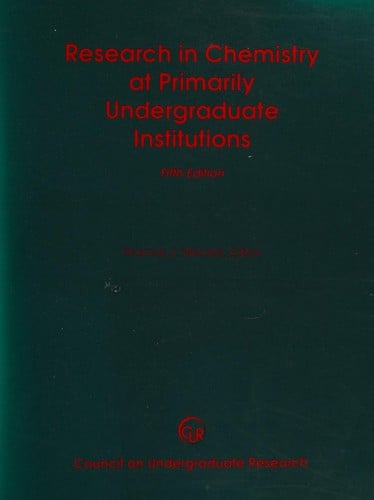 Research in chemistry at primarily undergraduate institutions