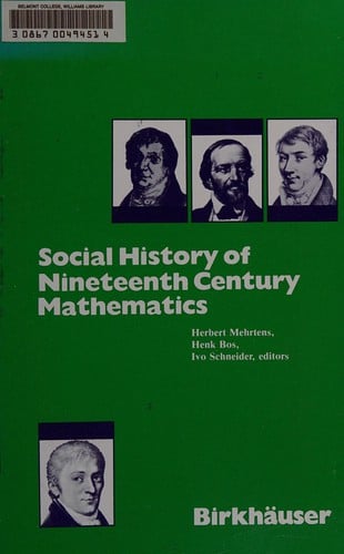 Social history of nineteenth century mathematics