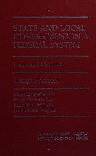 State and local government in a federal system